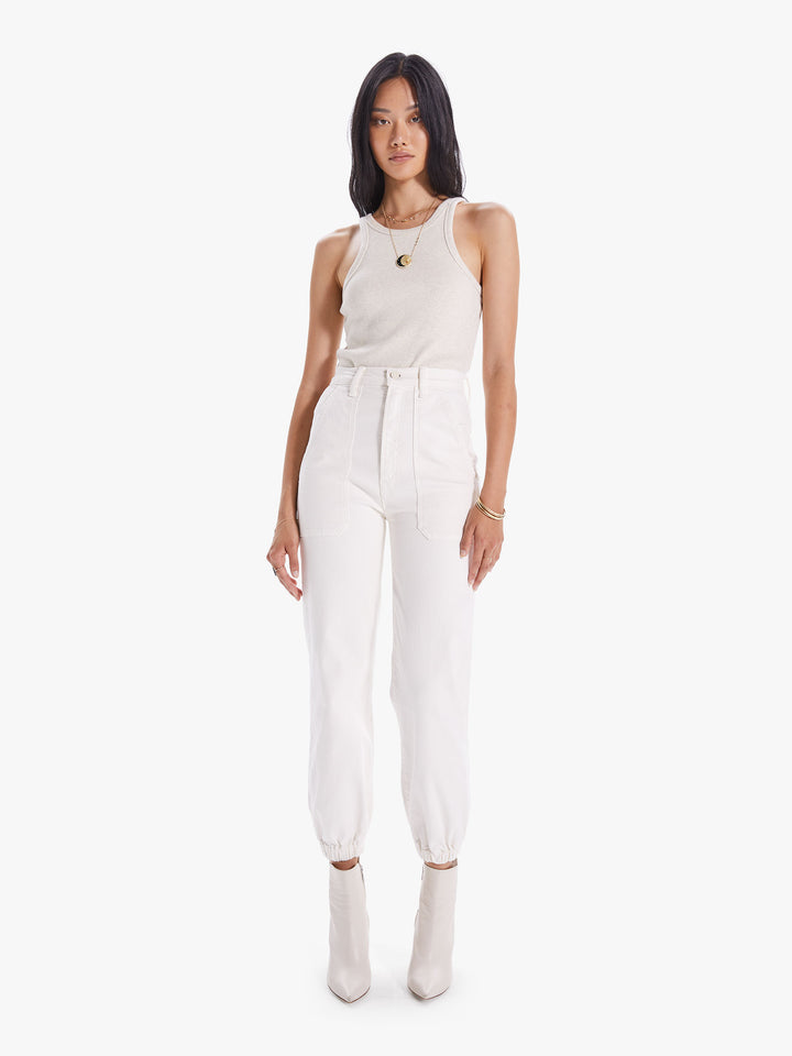 Mother - Wrapper Patch Springy Ankle in Cream Puffs