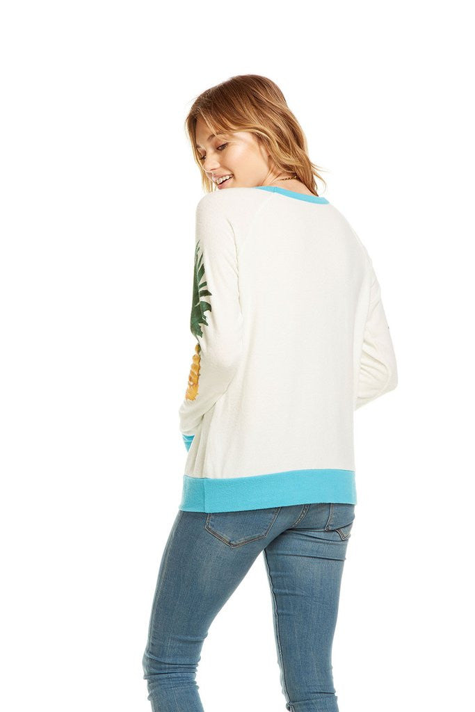 Chaser - Love Knit Pullover "Pineapple Party"