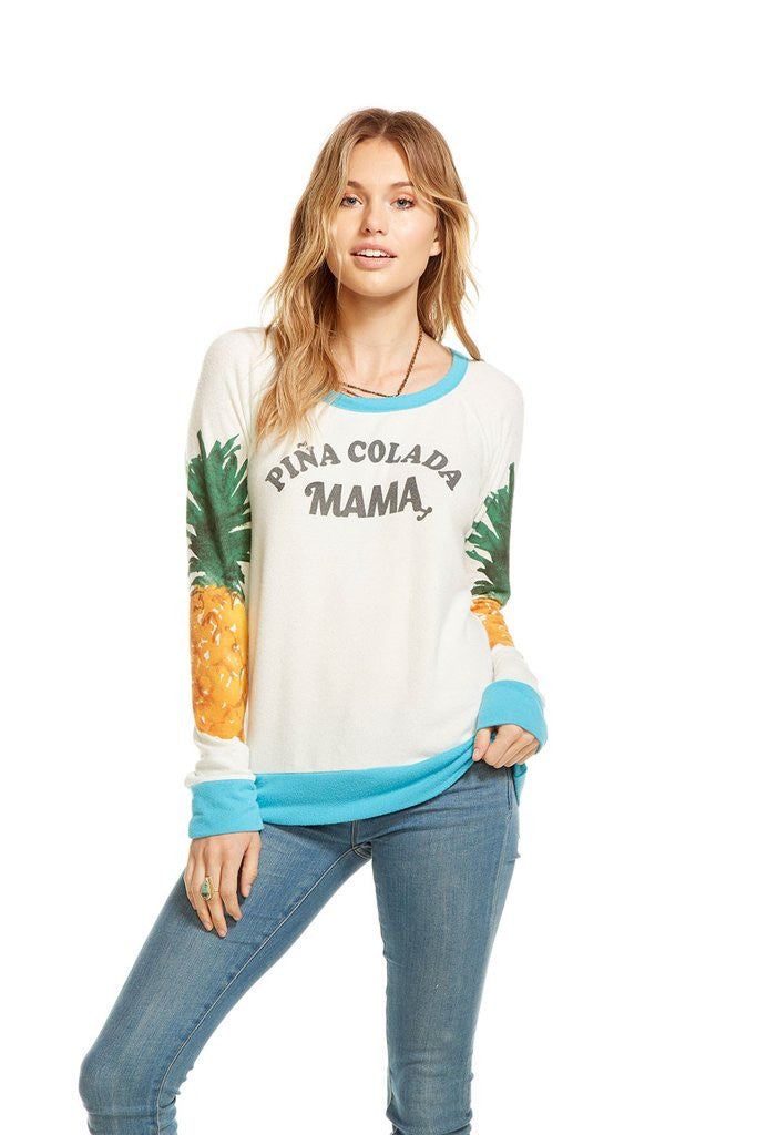 Chaser - Love Knit Pullover "Pineapple Party"