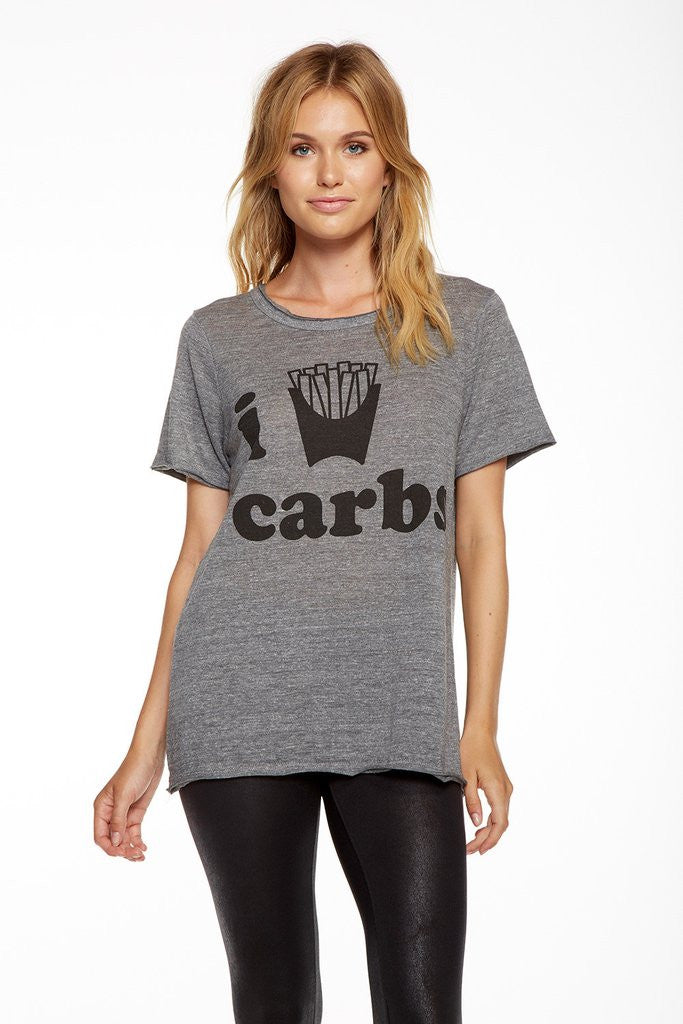 Chaser Chaser - Triblend Short Sleeve Crew Streaky Grey at Blond Genius