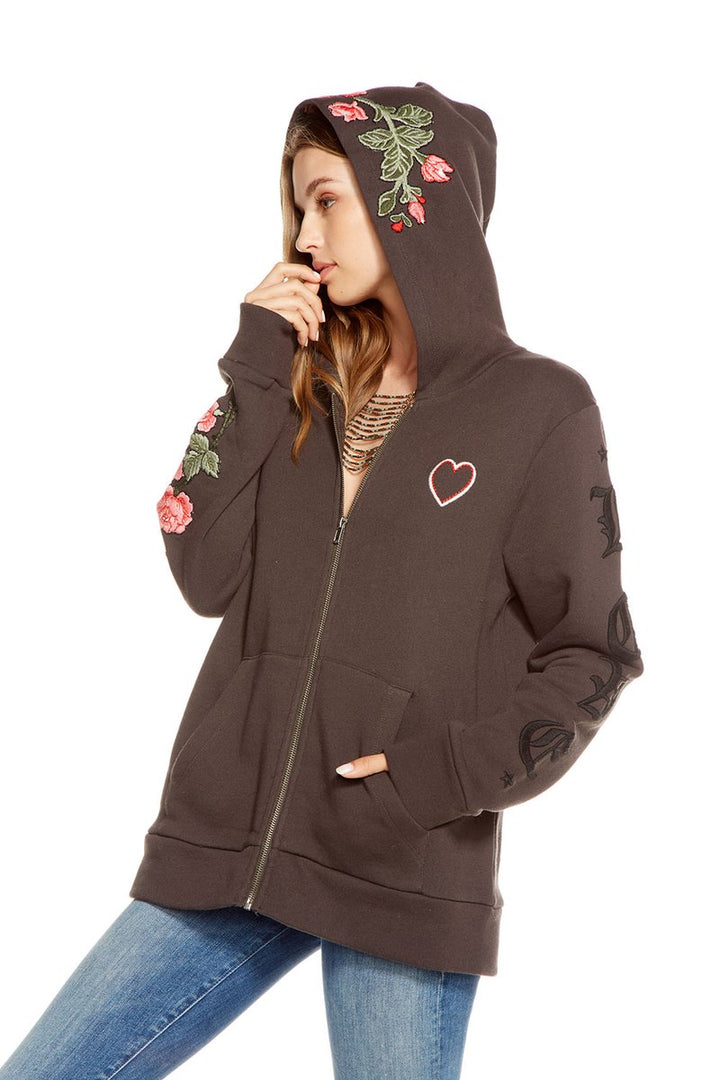 Chaser - French Terry Long Sleeve Zip Up Hoodie