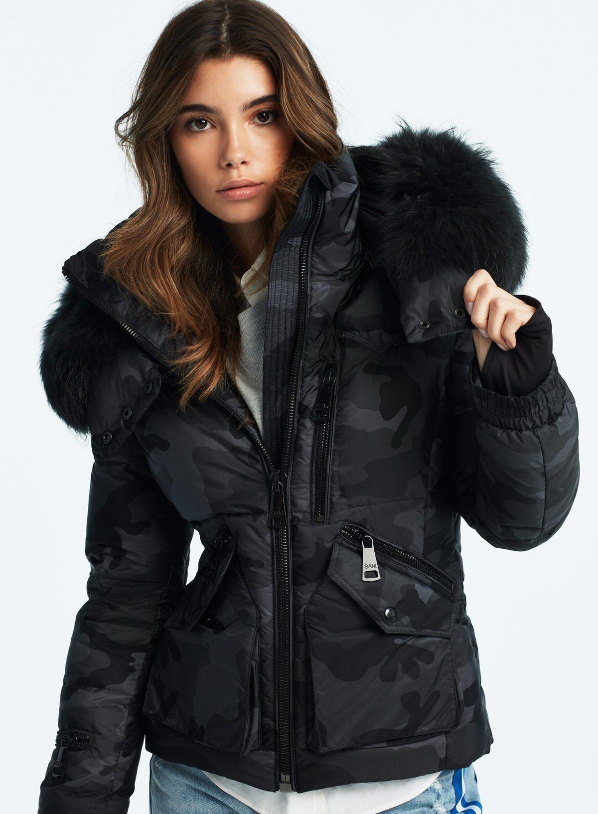 Sam jetset short down jacket top