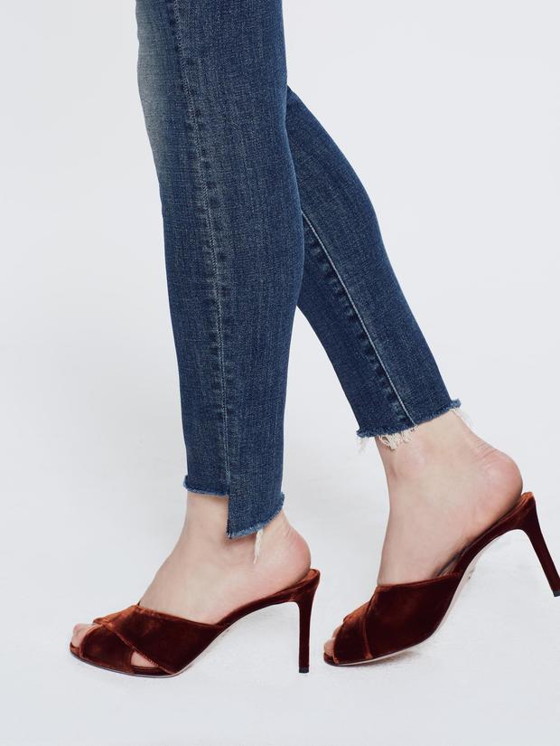 MOTHER DENIM- The Looker Ankle Step Fray Can't Leave It Alone