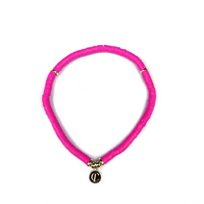 Caryn Lawn - Skinny Disc Bracelet in Pink