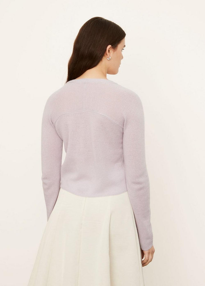Vince - Shell Button Cardigan in Violetta