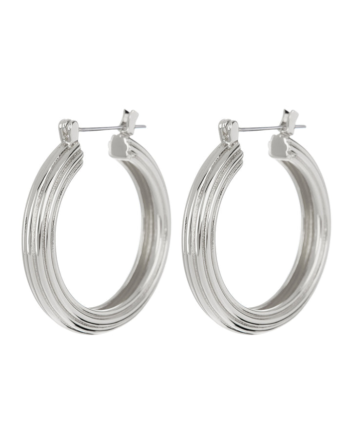 LUV AJ - Cher Hoops in Silver
