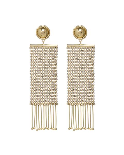 LUV AJ - The Constantine Chainmail Earrings in Gold
