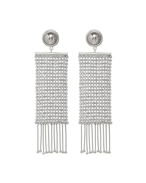 LUV AJ - The Constantine Chainmail Earrings in Silver