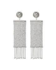 LUV AJ - The Constantine Chainmail Earrings in Silver