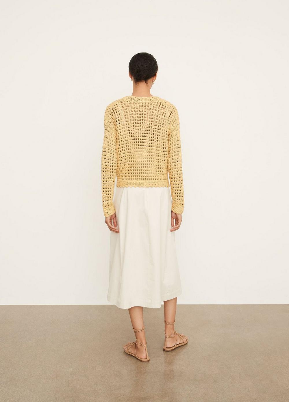 Vince - Crochet Cardigan in Warm Sand