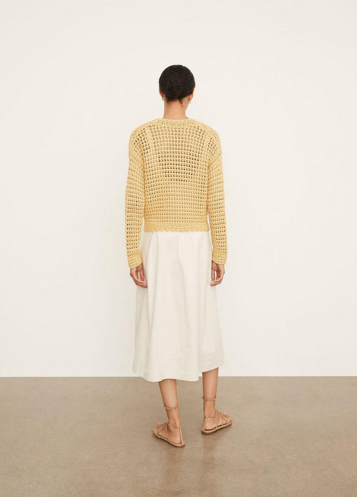 Vince - Crochet Cardigan in Warm Sand