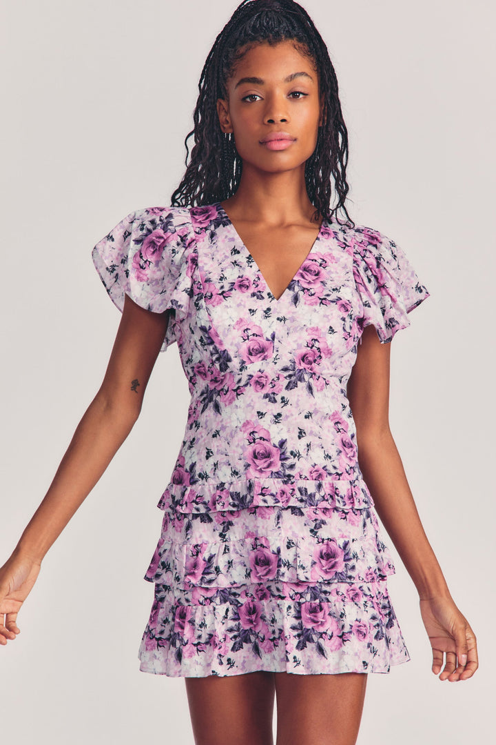 Love Shack Fancy - Higgins Dress in Sandy Pink Shores