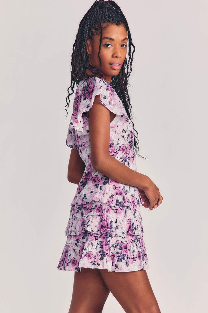 Love Shack Fancy - Higgins Dress in Sandy Pink Shores