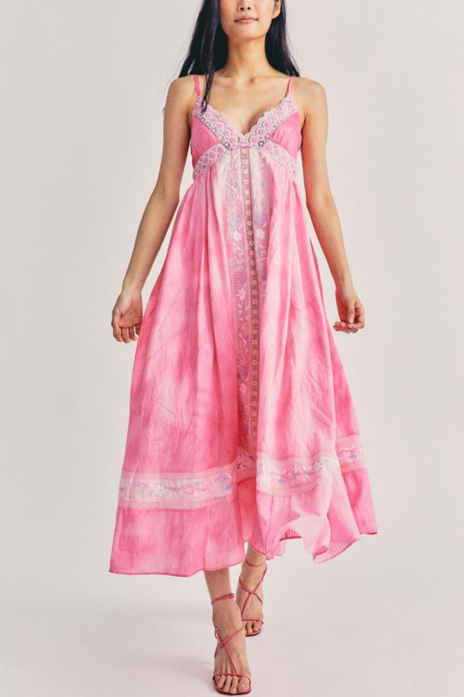 Love Shack Fancy - King Dress in Pink Zinnia
