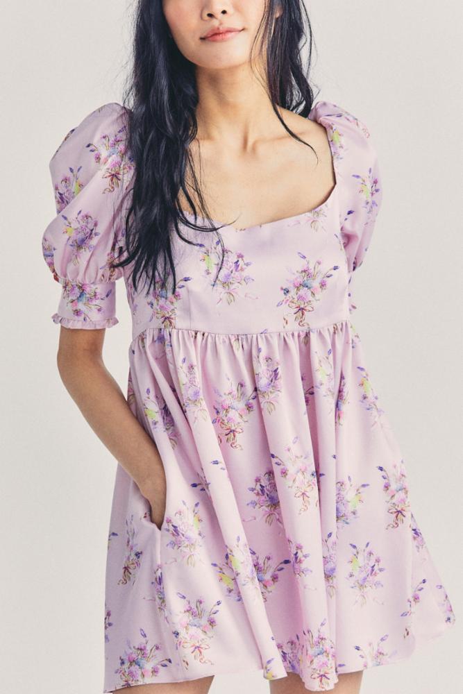 Love Shack Fancy - Bennington Dress in Ballet Slipper Pink