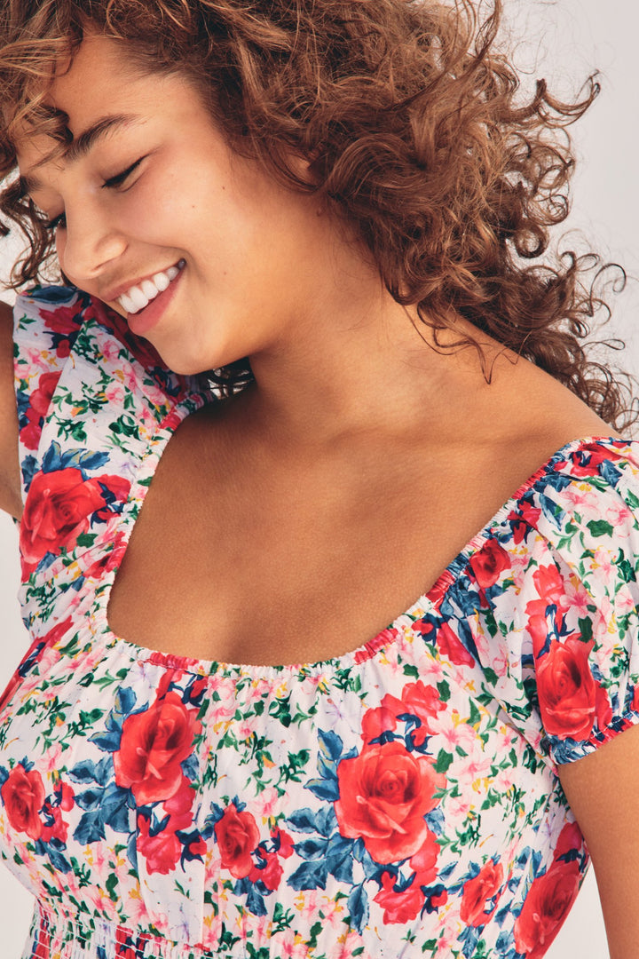 Love Shack Fancy - Vernon Dress in Rush of Red