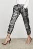 David Lerner - Ruched Ankle Jogger Black Silver