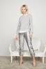 David Lerner - Sequin Lounge Jogger Silver Sequin