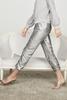 David Lerner - Sequin Lounge Jogger Silver Sequin