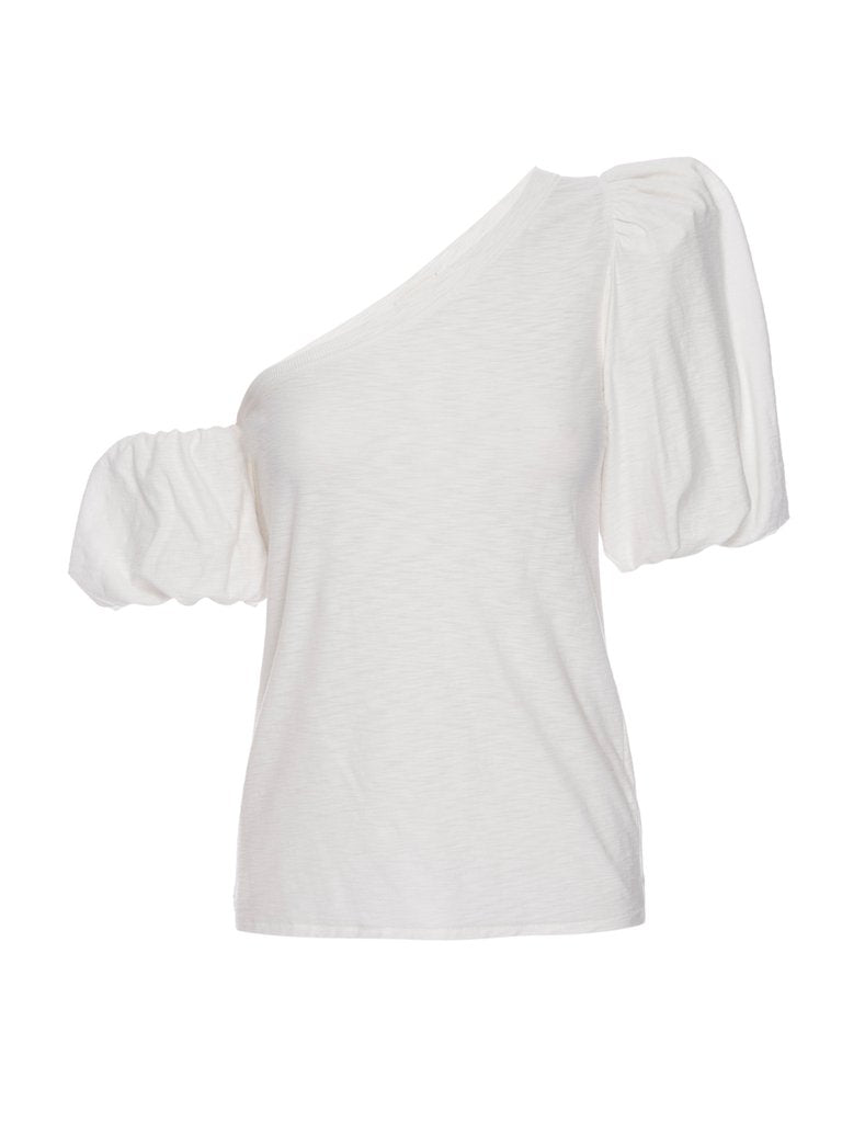 Nation LTD - Daphne Asymmetric Tee in Off White