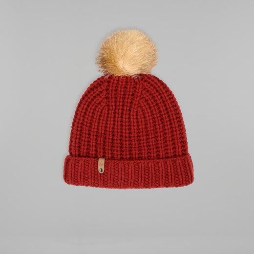 Mackage - Doris Removable Fur Pom Pom Hat Paprika O/S