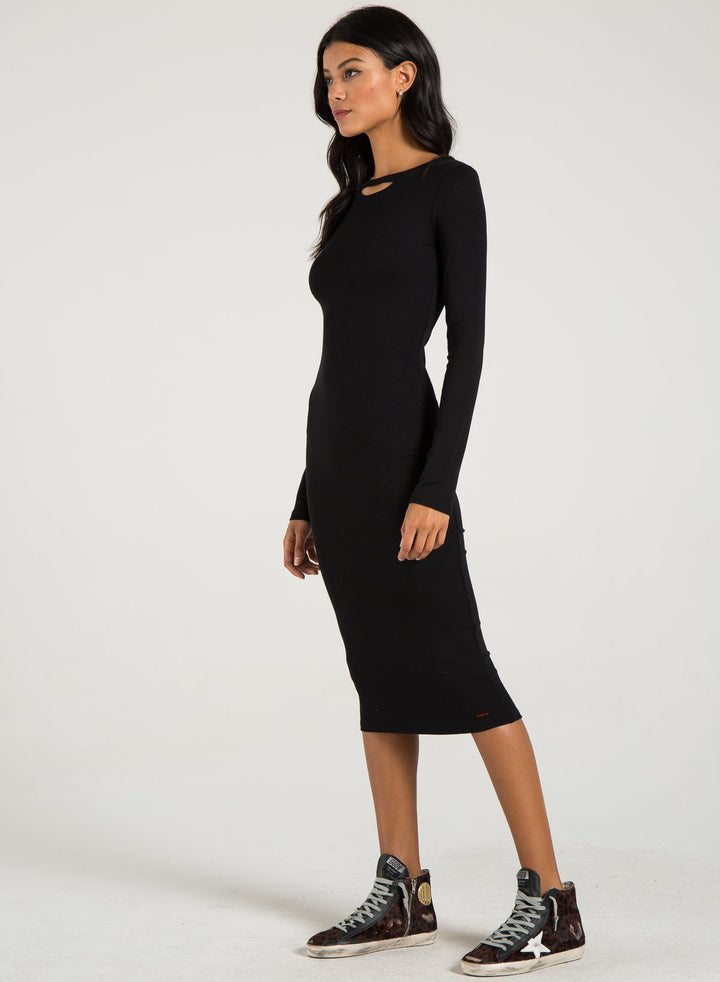 PHILANTHROPY - Athens Midi Dress Black Cat