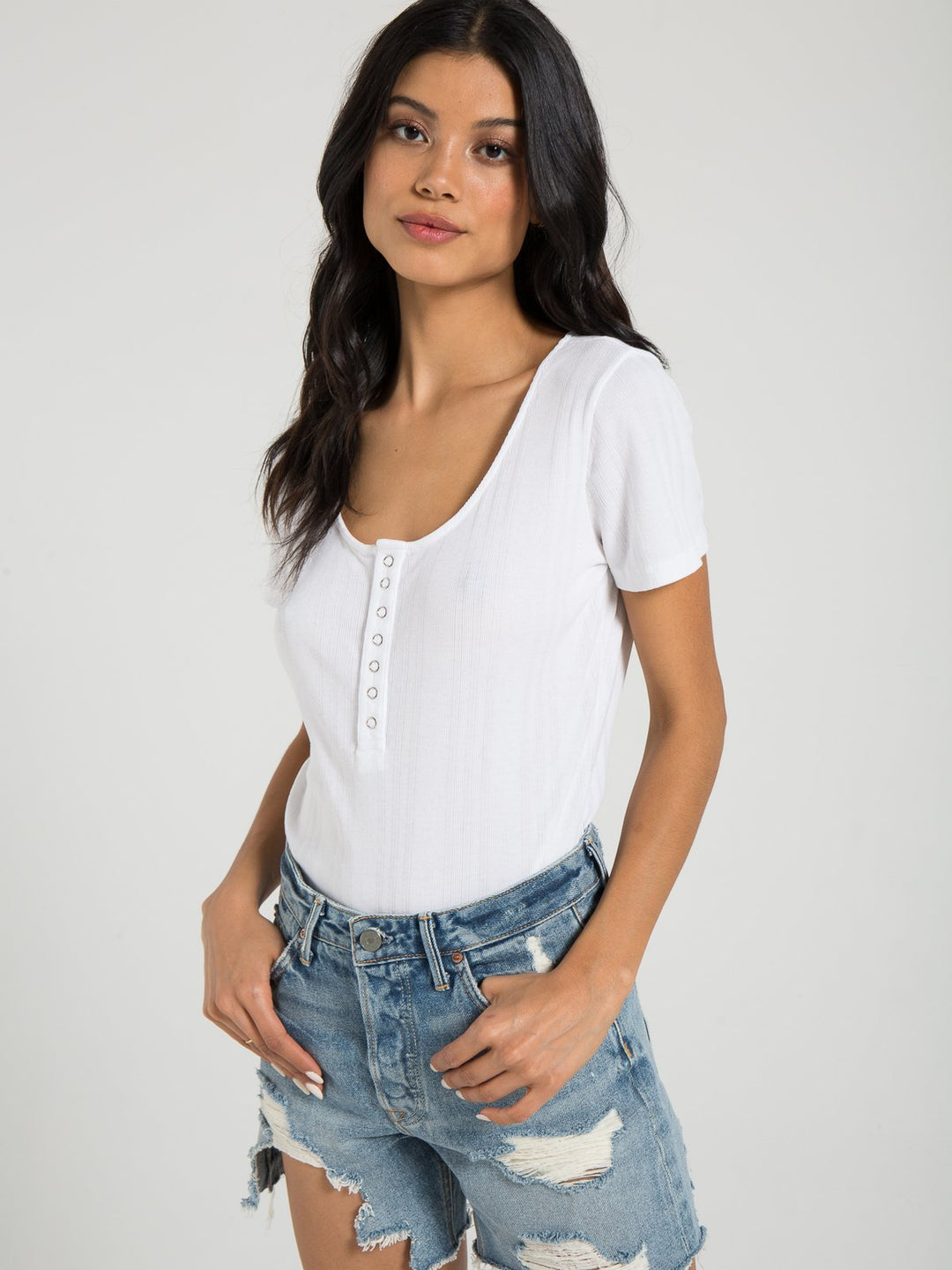 n:Philanthropy - Galvin Bodysuit in White