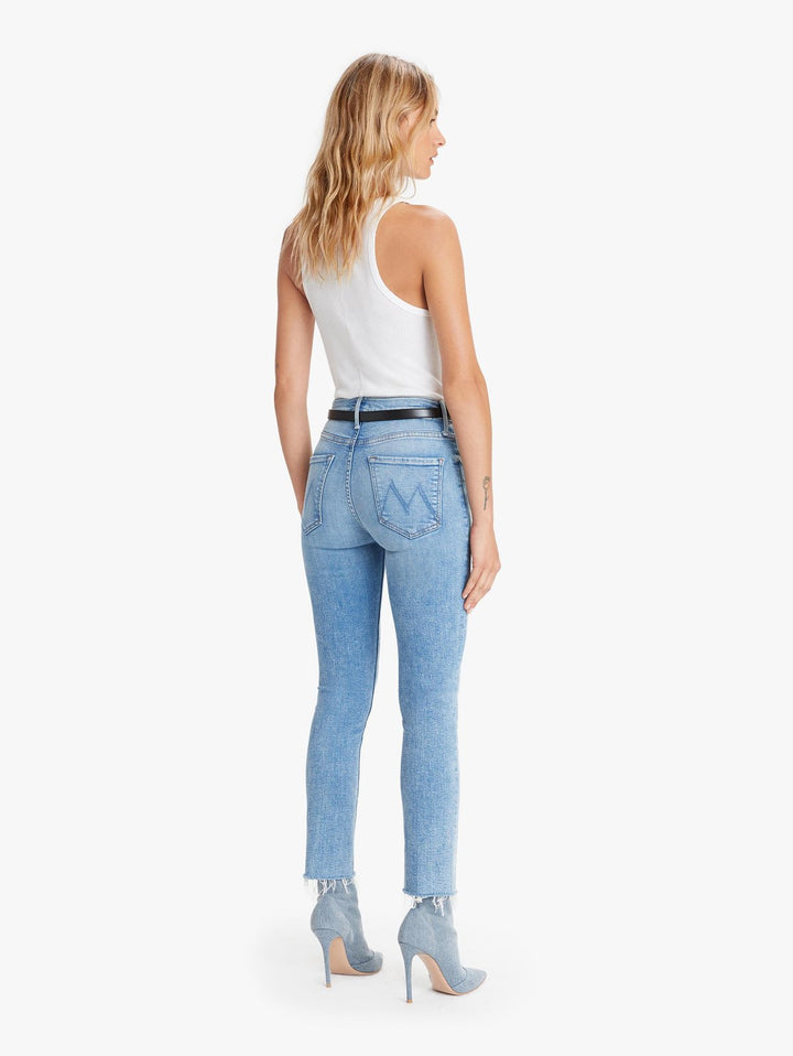Mother Denim - Mid Rise Dazzler Ankle Fray Jeans in Dropping In