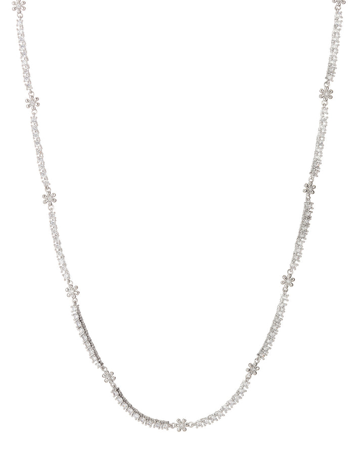 LUV AJ - Daisy Ballier Chain Necklace in Silver