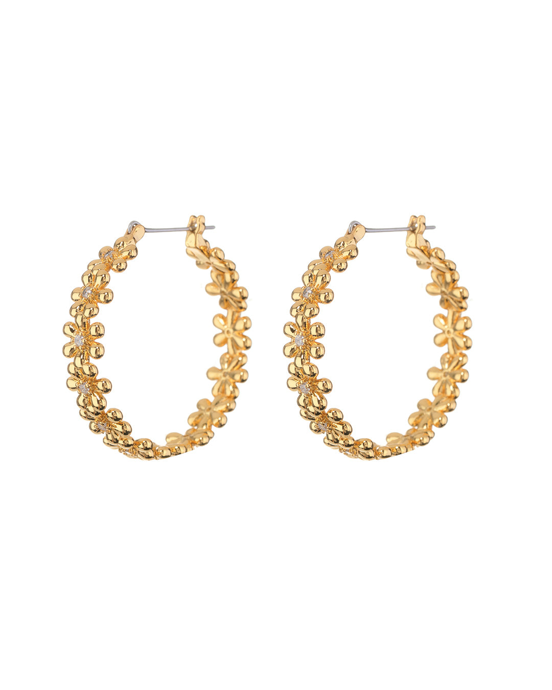 LUV AJ - Daisy Chain Hoops in Gold