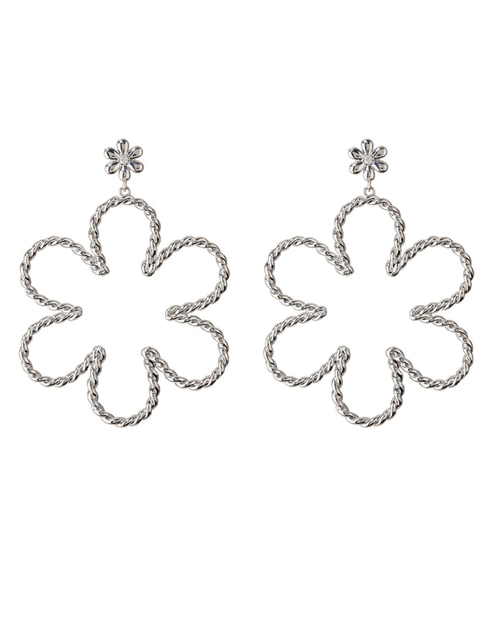LUV AJ - Daisy Rope Earrings in Silver