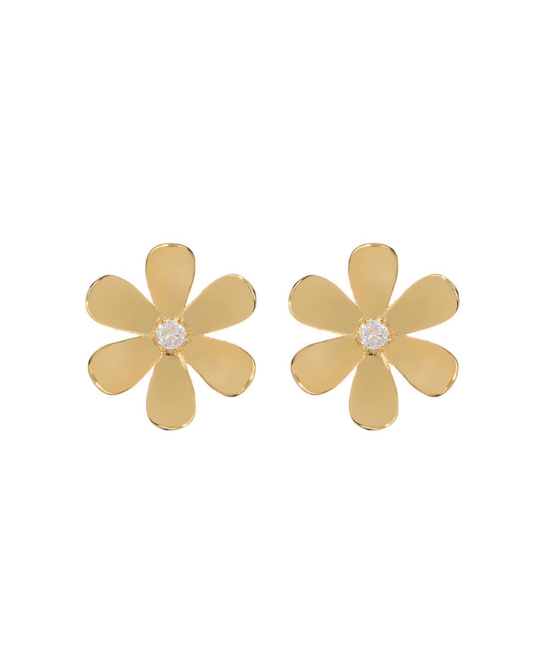 LUV AJ - Daisy Statement Studs in Gold