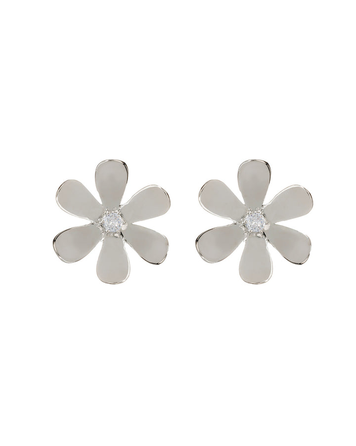 LUV AJ - Daisy Statement Studs in SIlver