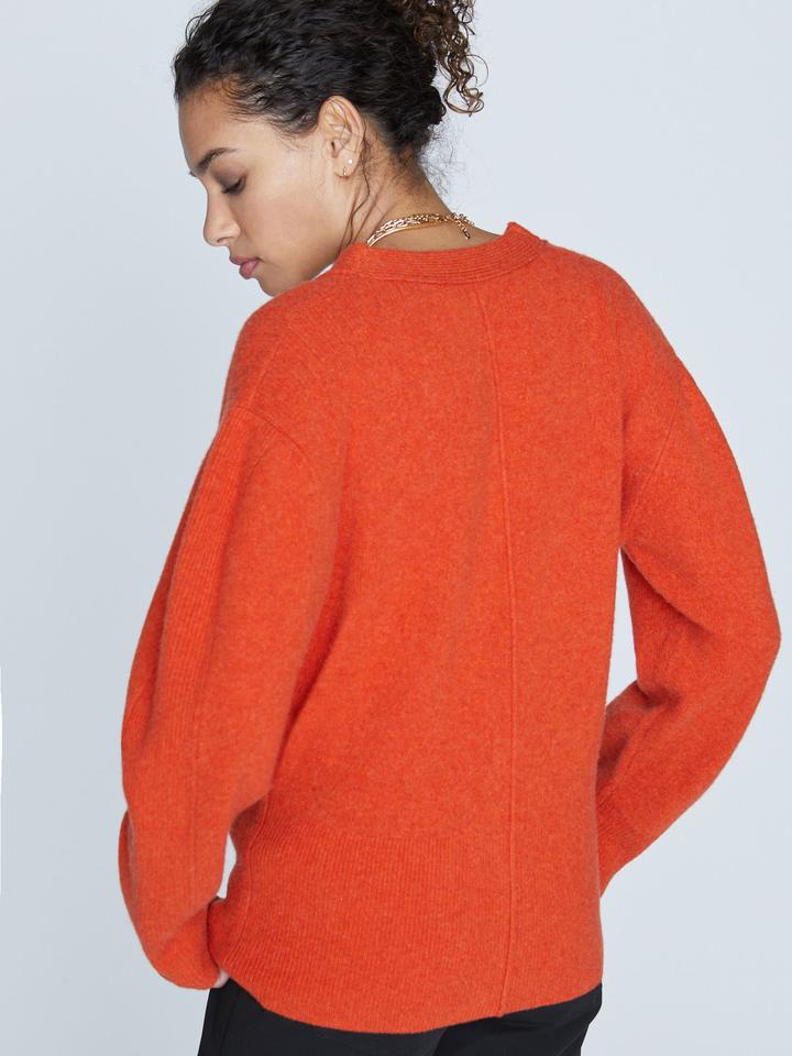Brochu Walker - Mason Cardigan in Atomic Orange