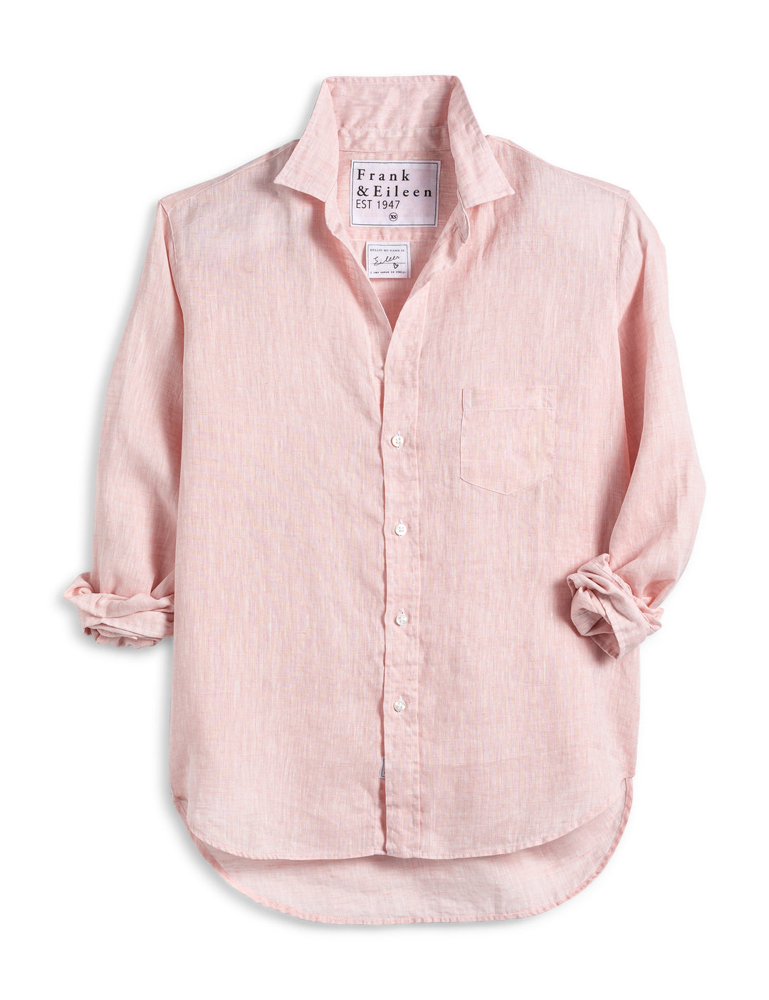 Frank & Eileen - Eileen Woven Button Up in Blush