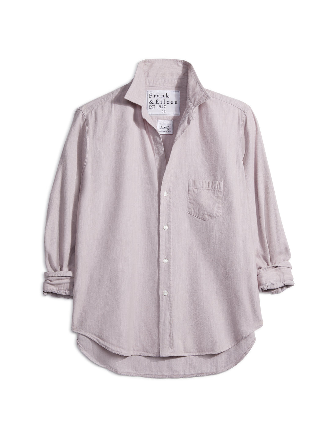 Frank & Eileen - Eileen Woven Button Up in Melange Pink/Grey