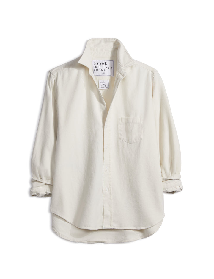 Frank & Eileen - Eileen Woven Button Up in Winter White