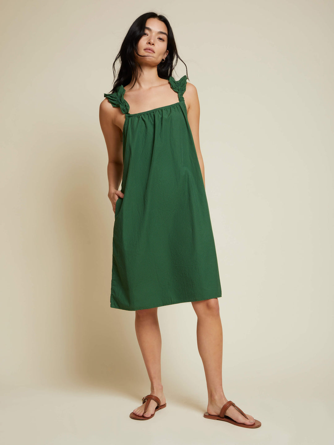 Nation LTD - Elena Frilly Ruffle Midi in Vogue