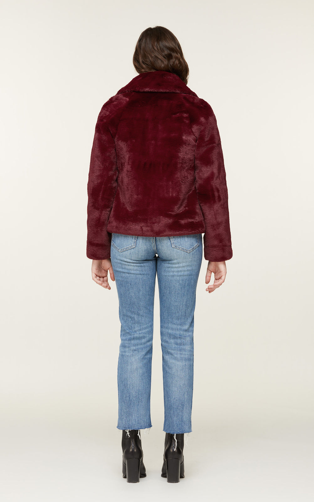 Soia & Kyo - Emanuela Faux Fur Jacket in Oxblood Default