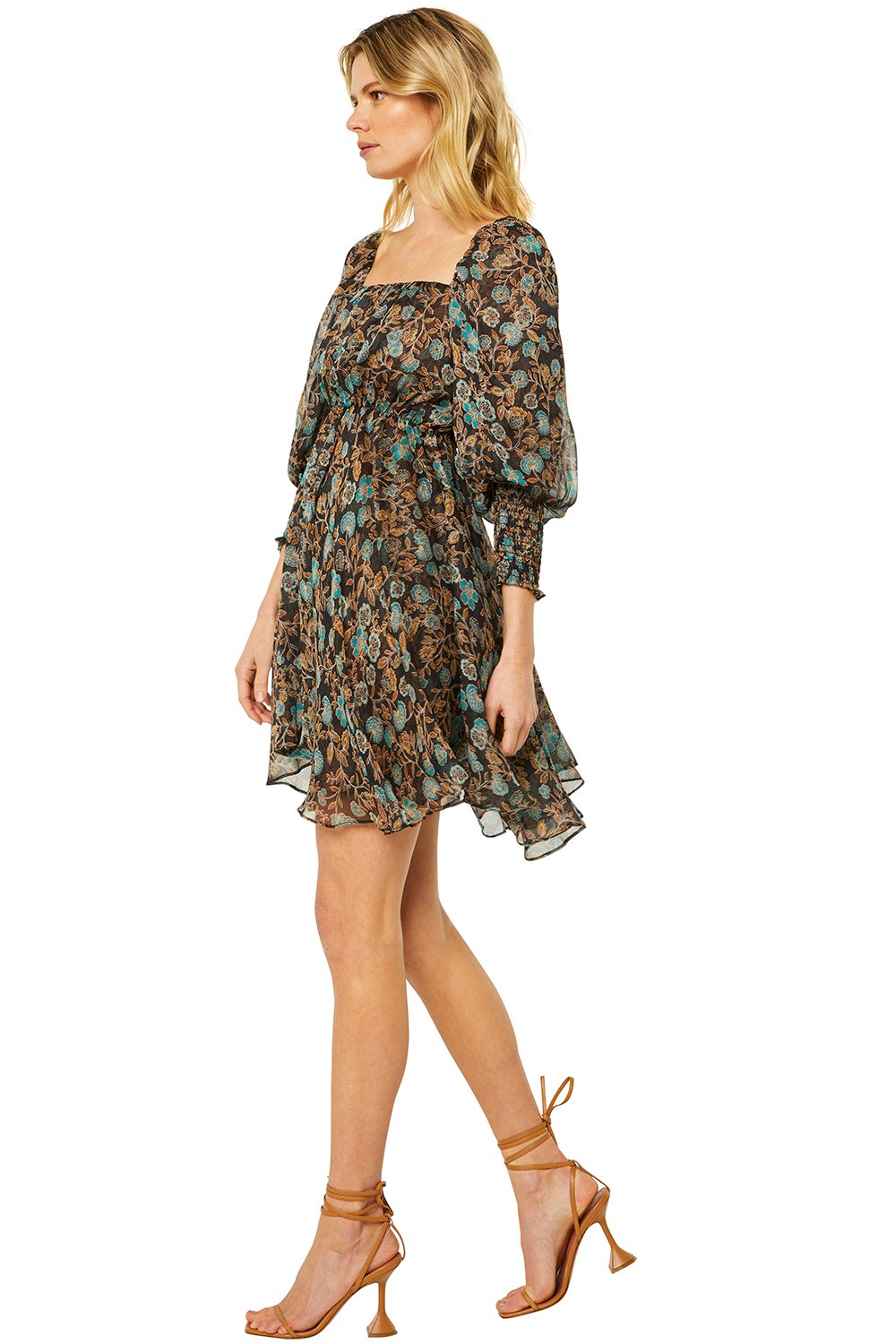 Misa - Ellie Dress in Goldleaf Floral