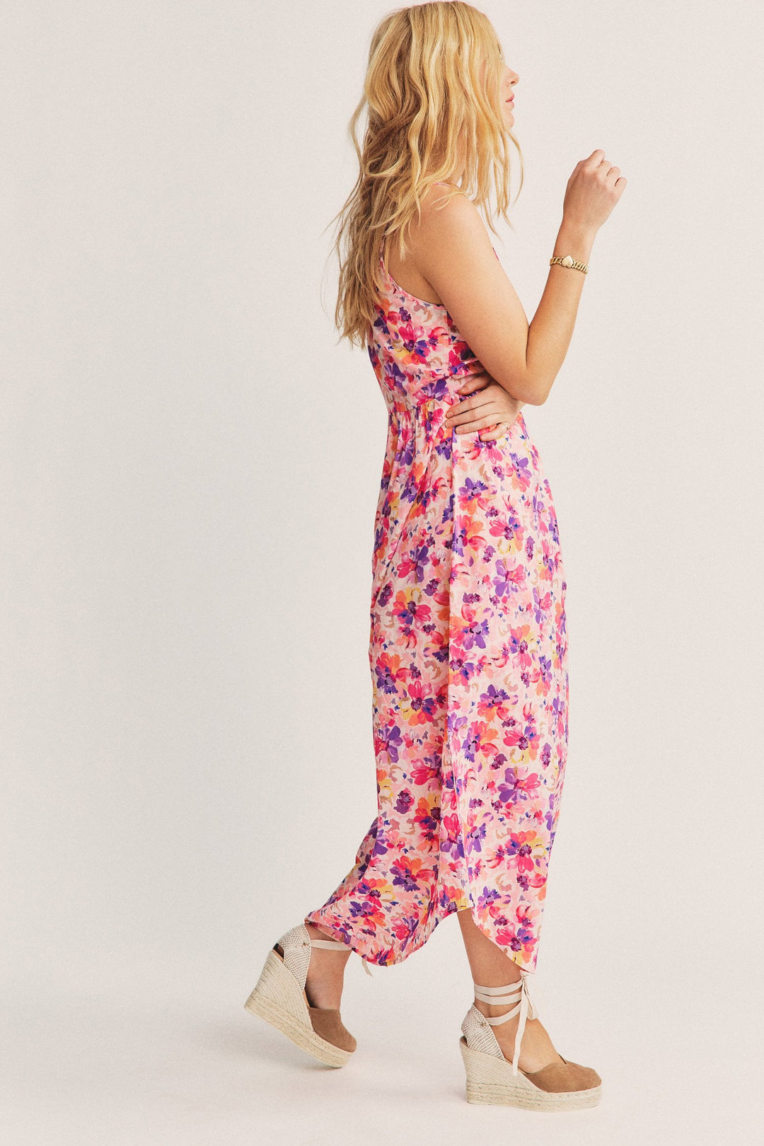 Love Shack Fancy - Faraday Slip Dress in Mauve Sunset