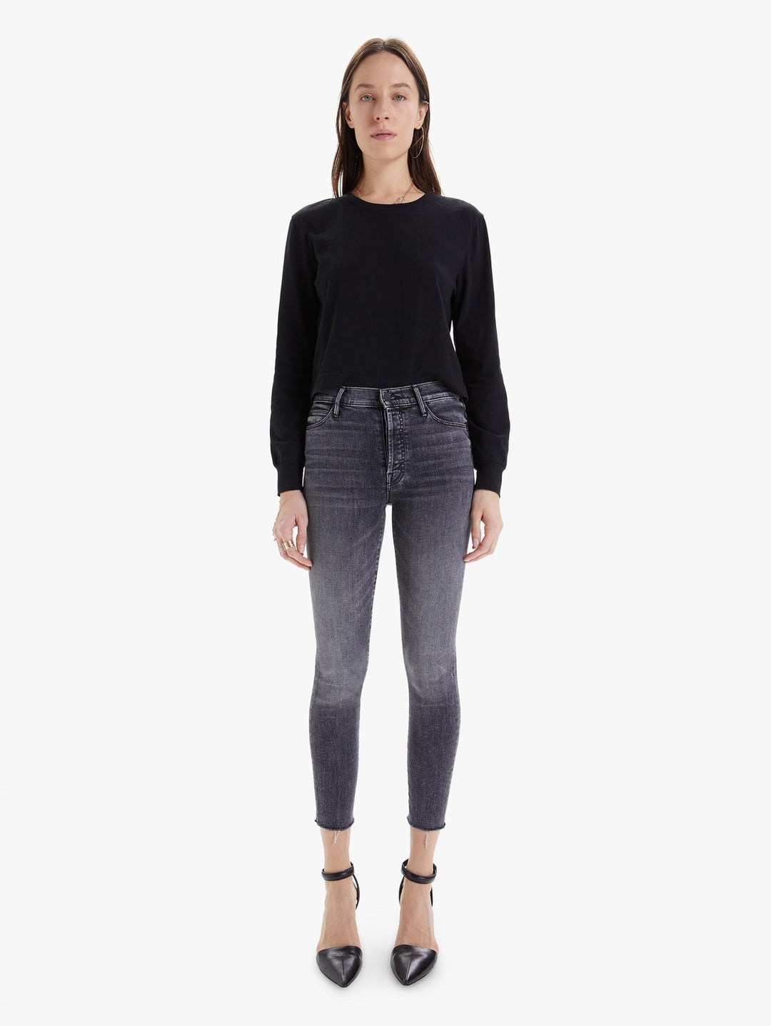 Mother Denim - The Stunner Ankle Fray Skinny Jean in Friday the 13th