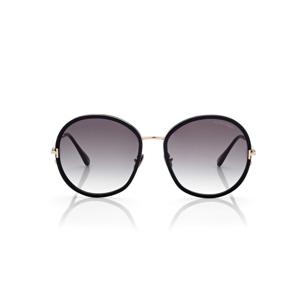 Tom Ford - Hunter Shiny Black Smoke Lense Sunglasses - FT0946 - 5801B
