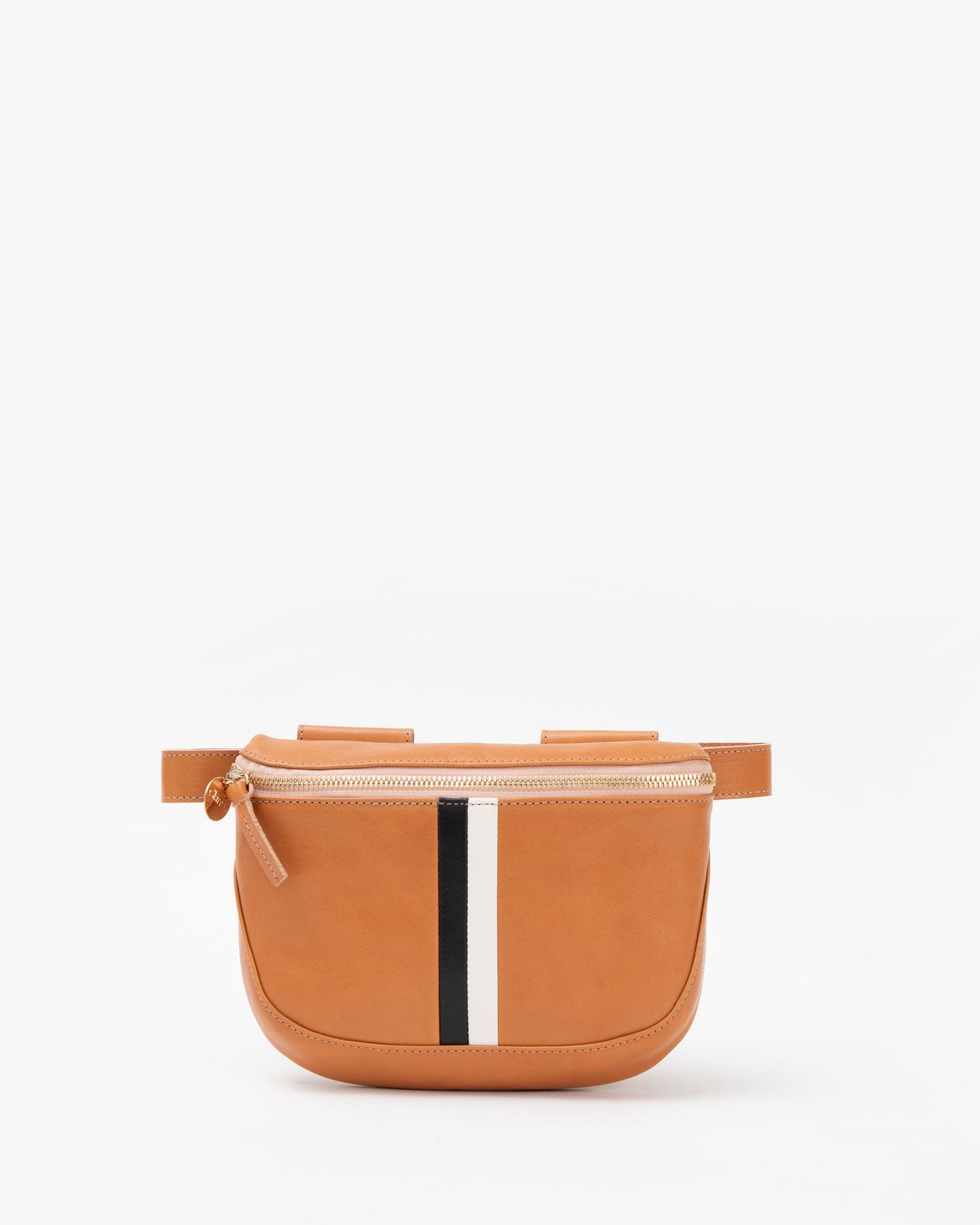 CLARE V. Fanny Pack bag - Natural/Stripes