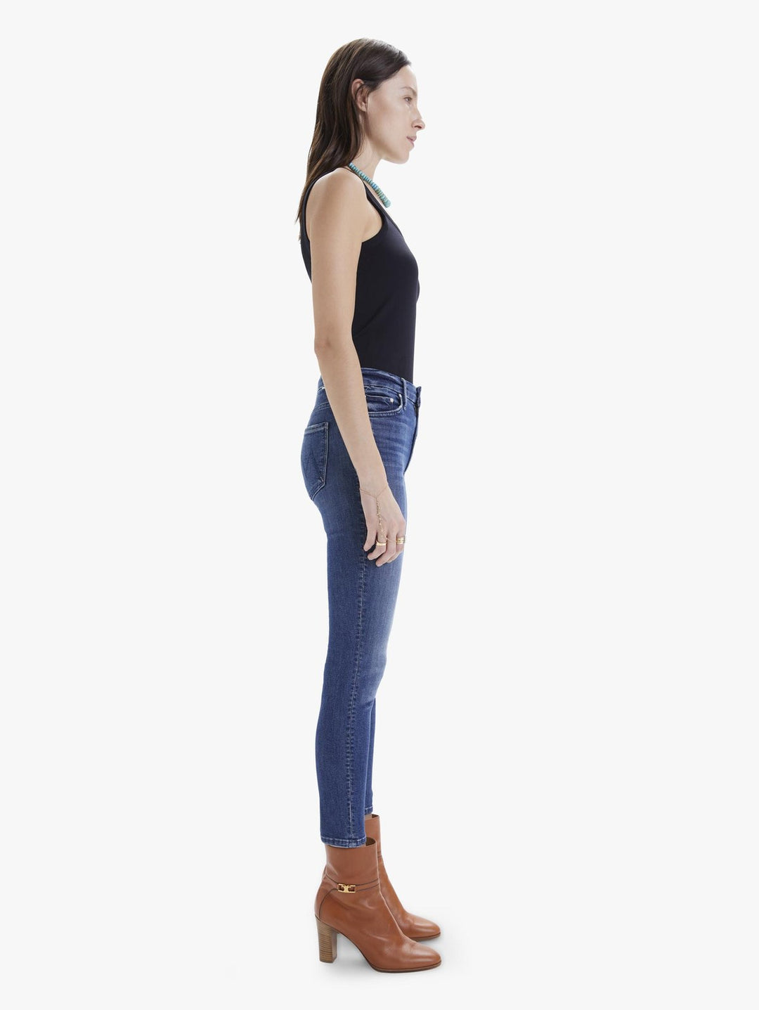 Mother Denim - High Waisted Looker Skinny Jeans in Getalongs