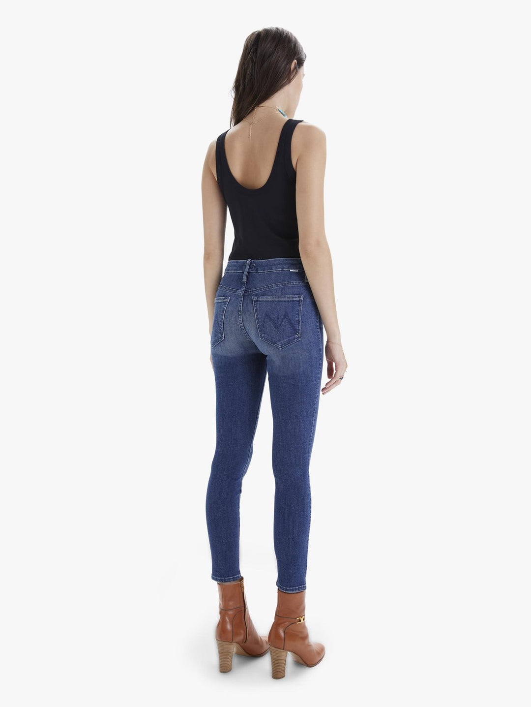 Mother Denim - High Waisted Looker Skinny Jeans in Getalongs