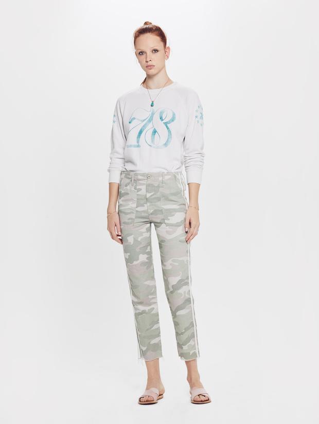 MOTHER DENIM - The Shaker Chop Crop Pant in Desert Print