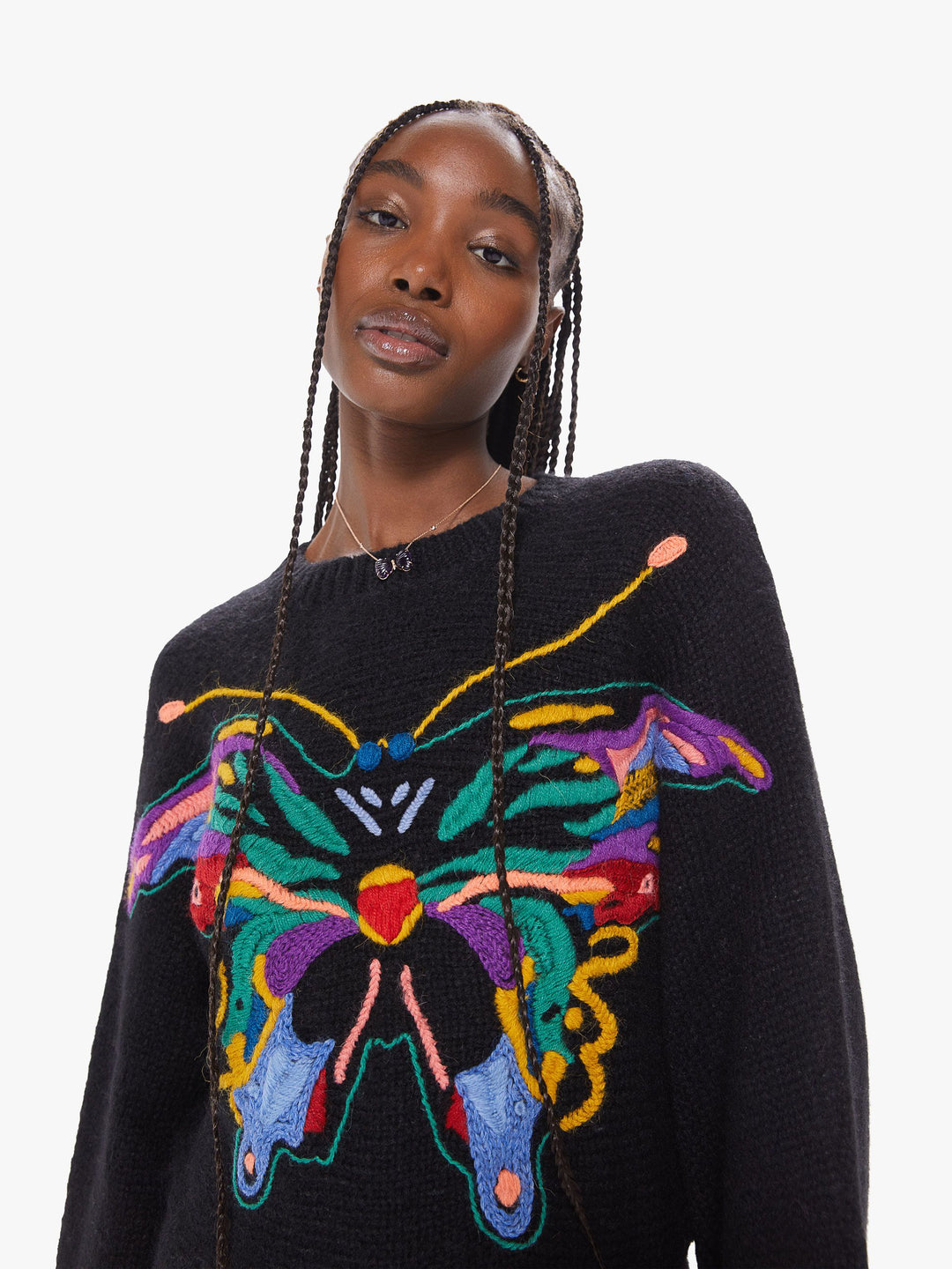 Mother - The Batwing Pullover in Gives Me Butterflies