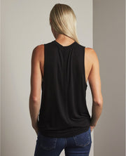 AG - Clio Tank Distressed Black Foil/True Black