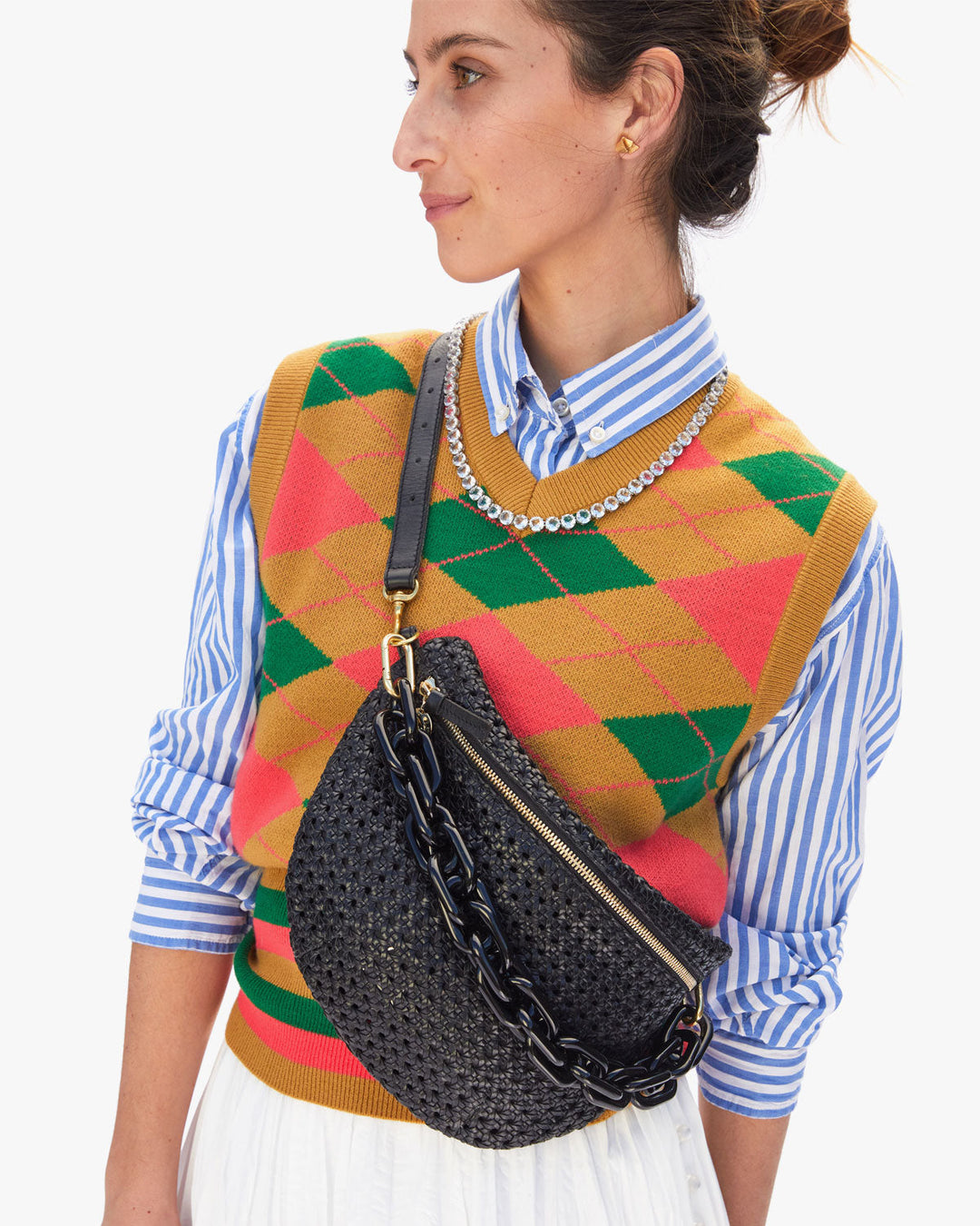 Clare V. - Grande Fanny in Black Rattan